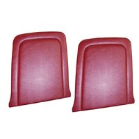 1964.5-65 Mustang/Shelby Upholstered Seat Backboard w/o Pockets (1 Pair) Red