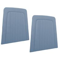 1968 Mustang/Shelby Upholstered Seat Backboard w/o Pockets (1 Pair) Blue