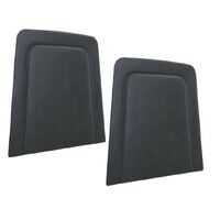 1969 Mustang/Shelby Upholstered Vinyl Seat Backboard w/o Pocket (1 Pair) Black