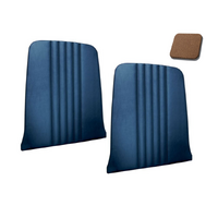 1964.5-66 Mustang/Shelby Upholstered Seat Vinyl Backboard w/o Pocket (1 Pair) Saddle