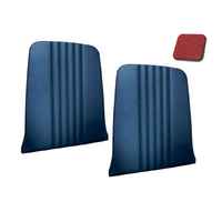 1964.5-66 Mustang/Shelby Upholstered Seat Vinyl Backboard w/o Pocket (1 Pair) Red