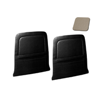1964.5-65 Mustang/Shelby Upholstered Seat Vinyl Backboard w/ Pocket (1 Pair) White