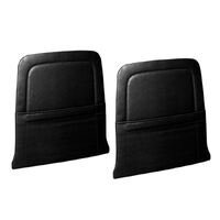 1964.5-65 Mustang/Shelby Upholstered Seat Vinyl Backboard w/ Pocket (1 Pair) Black