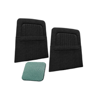 1968 Mustang/Shelby Upholstered Seat Backboard w/ Pockets (1 Pair) Turquoise
