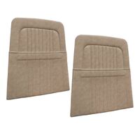 1968 Mustang/Shelby Upholstered Seat Backboard w/ Pockets (1 Pair) Parchment
