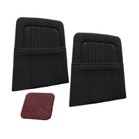 1968 Mustang/Shelby Upholstered Seat Backboard w/ Pockets (1 Pair) Dark Red