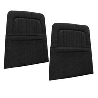 1968 Mustang/Shelby Upholstered Seat Backboard w/ Pockets (1 Pair) Black