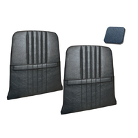 1964-67 Mustang/Shelby Upholstered Seat Backboard w/ Map Pockets (1 Pair) Blue