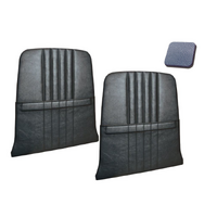 1964-67 Mustang/Shelby Upholstered Seat Backboard w/ Map Pockets (1 Pair) Light Blue