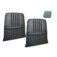 1964-67 Mustang/Shelby Upholstered Seat Backboard w/ Map Pockets (1 Pair) Turquoise