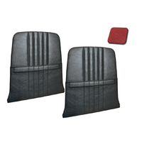 1964-67 Mustang/Shelby Upholstered Seat Backboard w/ Map Pockets (1 Pair) Red