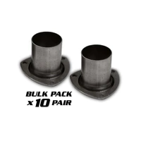Flowtech Header Reducers - 3" 3 Bolt Flange to 2.5" Exhaust Pipe inc Gaskets & Bolts - Pack of 10 Pairs
