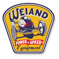 Weiand Power & Speed Equipment Retro Metal Signs - 20" x 20"