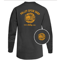 Holley Speed Shop Long Sleeve T-Shirt - Gray - X Large