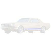 1965-66 Mustang Lower GT Stripe w/ Cutout - Special Light Navy Blue