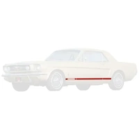 1965-66 Mustang Lower GT Stripe w/ Cutout - Red
