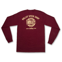 Holley Speed Shop Long Sleeve T-Shirt - Maroon - XX Large