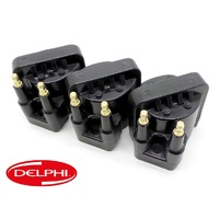 1989 - 2004 GM Coil Set of 3 - Delphi - 3.8L LN3 L36 L67 V6 - Premium