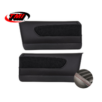 1964-66 Mustang Sport R Molded Door Panels (1 Pair) Premium Vinyl, Red Stitching