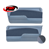1967-68 Mustang Sport OE Molded Door Panels (1 Pair) Light Blue/Blue Kiwi Grain