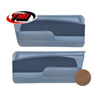 1967-68 Mustang Sport OE Molded Door Panels (1 Pair) Saddle/Saddle Kiwi Grain