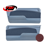 1967-68 Mustang Sport OE Molded Door Panels (1 Pair) Dark Red