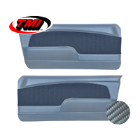 1967-68 Mustang Sport OE Molded Door Panels (1 Pair) Charcoal Carbon Fibre