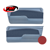 1967-68 Mustang Sport OE Molded Door Panels (1 Pair) Bright Red