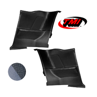 1964-68 Mustang Coupe Sport OE Molded Rear Quarter Panels (1 Pair) Light Blue & Blue Kiwi Grain