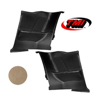 1964-68 Mustang Coupe Sport OE Molded Rear Quarter Panels (1 Pair) Parchment