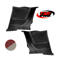 1964-68 Mustang Coupe Sport OE Molded Rear Quarter Panels (1 Pair) Metallic Red/White
