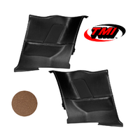 1964-68 Mustang Coupe Sport OE Molded Rear Quarter Panels (1 Pair) Saddle