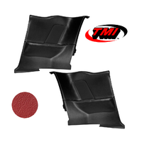 1964-68 Mustang Coupe Sport OE Molded Rear Quarter Panels (1 Pair) Bright Red
