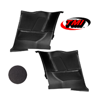 1964-68 Mustang Coupe Sport OE Molded Rear Quarter Panels (1 Pair) Black