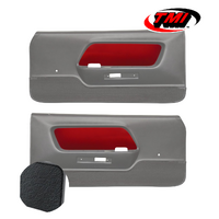 1969-70 Mach1/Deluxe Door Panel Sport Inserts (1 Pair) Black