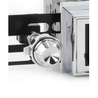 Chrome Front & Rear Metal Knob Set (Pair)