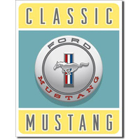 Ford Classic Mustang  Large Metal Tin Sign 40.6cm X 31.7cm Genuine American Made