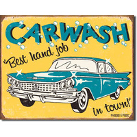 Moore  Carwash  Large Metal Tin Sign 31.7cm X 40.6cm Genuine American Made