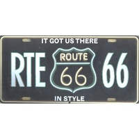 Route 66 Collectable Novelty Licence Plate 12" x 6" RTE 66