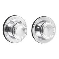 Chrome Front & Rear Metal Knob Set (Pair)