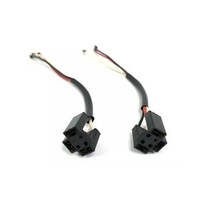 Headlight Socket & Pigtail - H4 or 3 Pin Sealed Beam - Pair