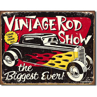 Schonberg  Vintage Rods  Large Metal Tin Sign 31.7cm X 40.6cm Genuine American Made