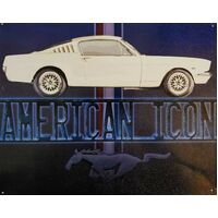 Metal Tin Sign - 12" x 15" - Mustang American Icon