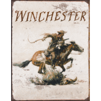 Winchester Logo – Large Metal Tin Sign 40.6cm X 31.7cm Genuine American Made