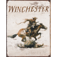 Winchester Logo  Large Metal Tin Sign 40.6cm X 31.7cm Genuine American Made
