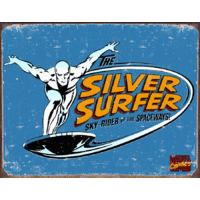 Silver Surfer  – Large Metal Tin Sign 40.6cm X 31.7cm Genuine American Made