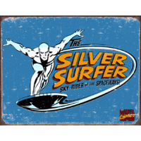 Silver Surfer   Large Metal Tin Sign 40.6cm X 31.7cm Genuine American Made