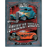 American Dream  Large Metal Tin Sign 40.6cm X 31.7cm Genuine American Made