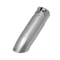 Flowmaster Exhaust Tip - 2.50 in. Turn Down Polished SS Fits 2.25 in. Tubing - Clamp on