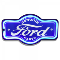 LED Rope Bar Sign Ford Parts 17" x 9"